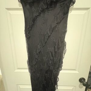 Paris Hilton Black Strapless Dress